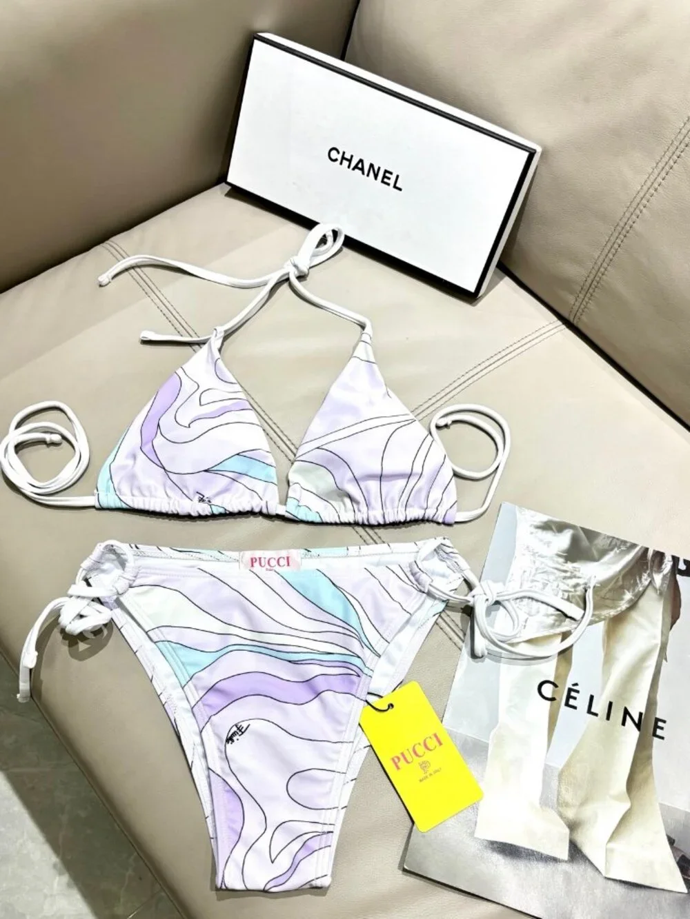 💍Emilio Pucci💍 bikini + chiffon dress